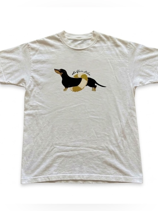Gildan Other - Gildan White Dachshund Graphic T-Shirt, Vintage Cute Dog Tee For Unisex